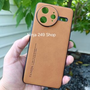 เคส สำหรับ Poco F7 Ultra 5G แบบขอบซิลิโคน+กันกล้องลายหนังกลับ #Poco F7Ultra 5G