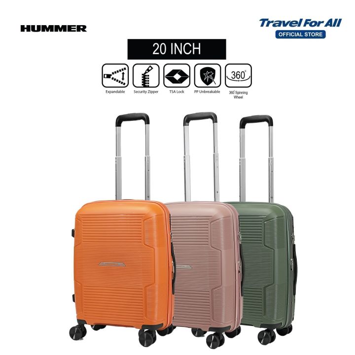 Hummer Overland 20＂ Polypropylene [PP] Hard Case Expandable TSA