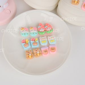 Set Series Hole Shoes HelloKitty Cartoon DIY Jibbitz Charm Button Fashion Pink Shoes Accessories For Children(M Size 10mm) For Adults(L Size 12mm) [cchoice]