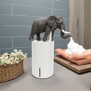 HOUCHU Pigeon Shape Foam Soap Dispenser ABS Material Creative Blue Bird Automatic Soap Dispenser Creative Design Hygienic Foam Foam Hand Washer Home Use