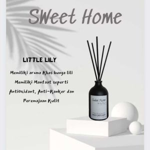 Onefamily SWEET HOME Reed Diffuser Aroma Pengharum Ruangan 100ML Aromatic Aromaterapi Pewangi Luxury Aromatherapy Refill Aesthetic Lavender Vanilla BungaHampers Souvenir Fragrance Oil Essensial Christmas Natal Stick Rotan Lebaran Ramadan Parfume