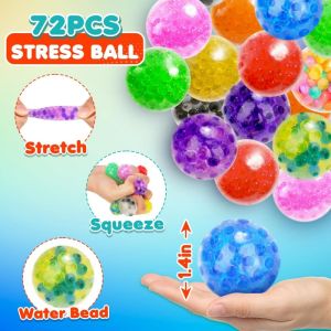 ZEEMIN 6PCS Squishy Stress Balls Fidget Toys Mini Squeeze Balls ADHD Stress Relief for Kids Adults Classroom Prizes Birthday Gift