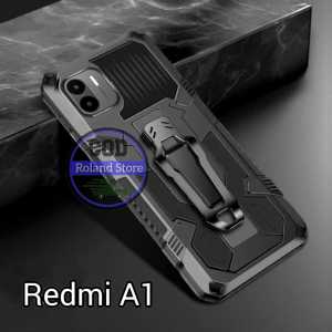 Casing Hp Untuk Xiaomi Redmi A1 Case Kickstand Armor Belt Clip Terbaru