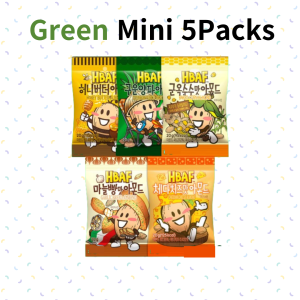 HBAF Party pack mini 5cs(20g*5)/100g/various Flavor/Korea Almond snack