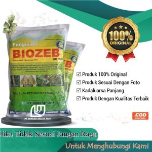 Fungisida Biozeb 80 WP 800 Gram Mankozeb Plus Zinc Tanpa Endapan