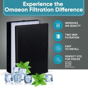 🔥Original and Authentic🔥Replacement Compatible with Philips ac2887 fy2422 fy2420/ac2882/ac2885/ac2889/ac2892 Filter Authentic Original HEPA&Active Carbon Nano Protect filter Air Purifier Accessories Series 2000 2000i
