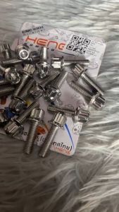 HENG BOLTS CNC 5G GLOSSY SILVER V2 (20PCS per pack)