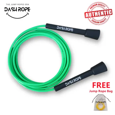 DASHROPE 5mm 6mm 7mm 8mm Premium PVC Licorice Jump Rope Skipping Ropes Sports Exercise Fitness Gym Exercise Cardio CrossFit Training Speed Double Under Footwork HYROX DU RA alike
