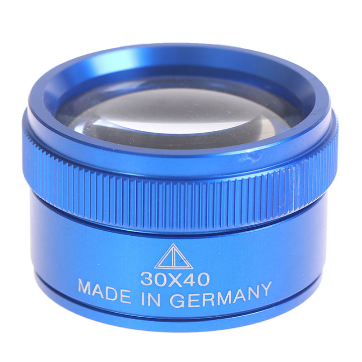Premium 30x 40mm Measuring Magnifier Magnifying Glass Lens Loop