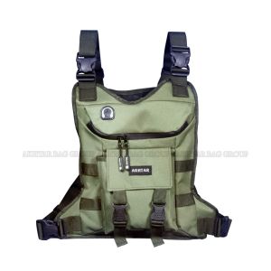 Tas dada pria tactical Chest bag rig Neisda black V2