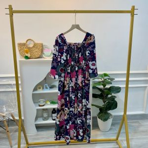 Long Dress Lily Flow Ruffle 3011-4 - Ghaudens