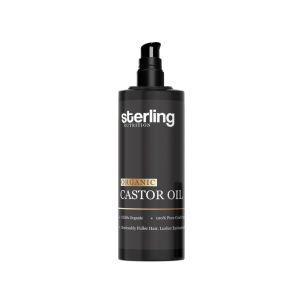 100% Pure Castor Oil -Cold Pressed For Hair Nails Eyebrow and Eyelash Growth For Women & Men - Intense Moisturizer 200ml - Castor Oil Vegan Softgel 60s