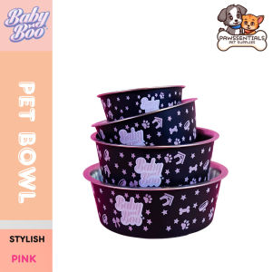 Baby Boo Stylish Pet Bowl - Blue & Pink