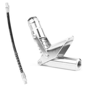 Coupler Injector Nipple without Leakage Single Lever Grease Coupler Injector Nipple Grease Nipple Attachment with Hose