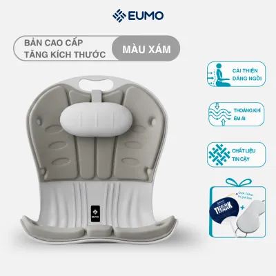 Ghế Bệt Tựa Lưng EUMO Vỏ Sò Công Thái Học Có Gối Tựa Chống Gù Hỗ Trợ Tư Thế Ngồi Giảm Mỏi Lưng EU04