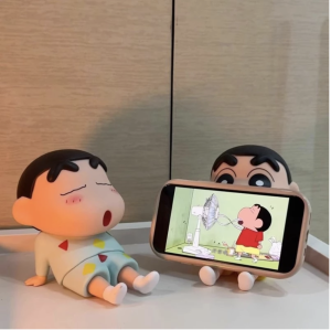 Holder HP Crayon Shin-chan Phone Holder Sandaran Handphone Tablet Smart phone Boneka Lucu Anti Slip Shincan