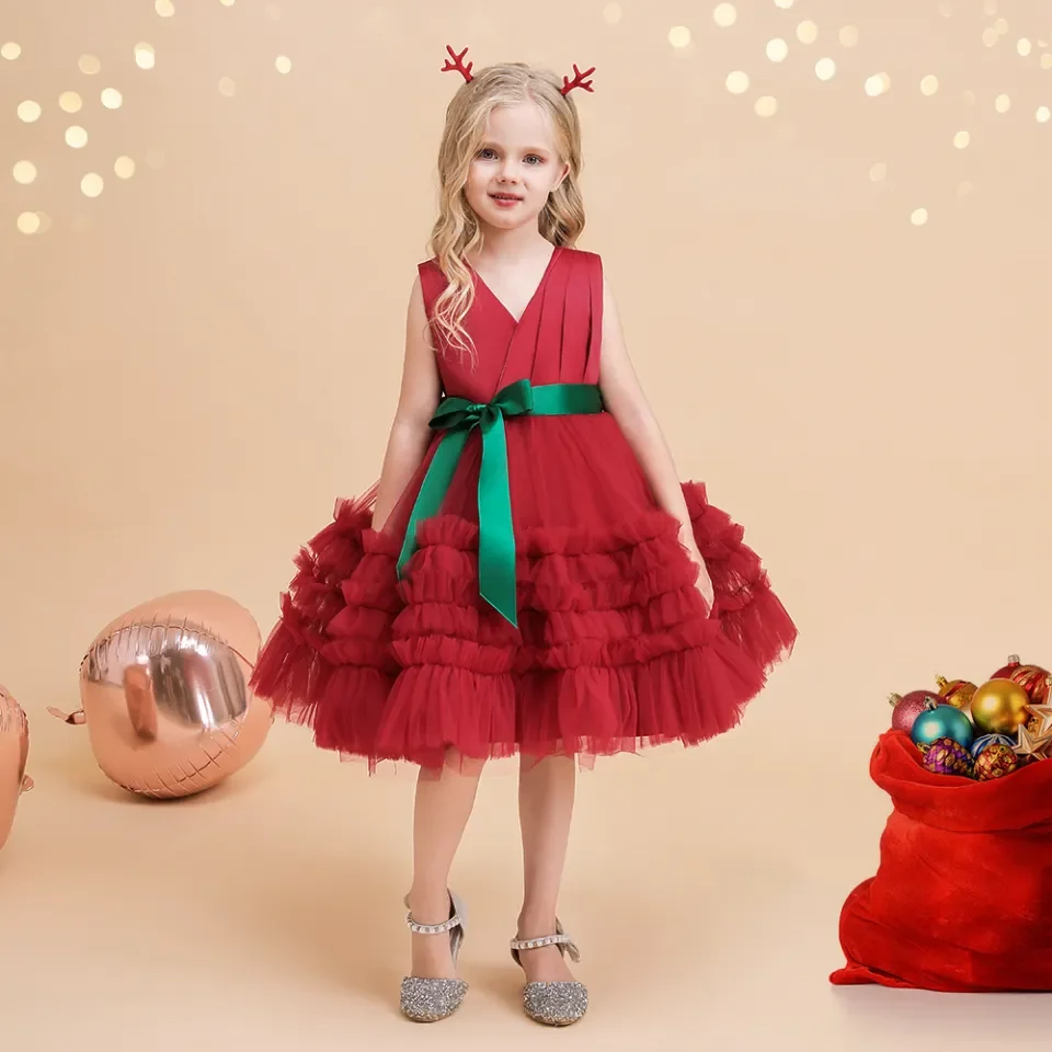 Kids hot sale xmas dresses