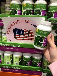 [ ĐỦ BILL STORE + AIR] Mẫu mới Ginkgo Biloba Trunature 120mg 340 viên _ Live mua hàng tại Mỹ
