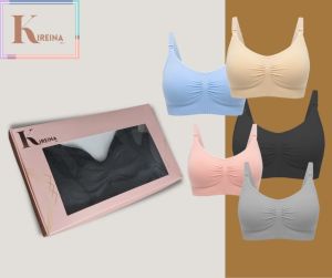 2pc Bra Kireina Hands-Free Lactation Nursing & Pumping Bra Adjustable Breast Pump Holding Bra Breastfeeding bra