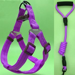 Pet leash chest strap colorful solid color cat and dog rope traction dog chain