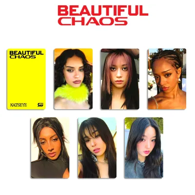 YF 6PCS/Set KATSEYE LOMO Card 2nd EP Mini Album BEAUTIFUL CHAOS Postcards Collection KPOP Periphery FY