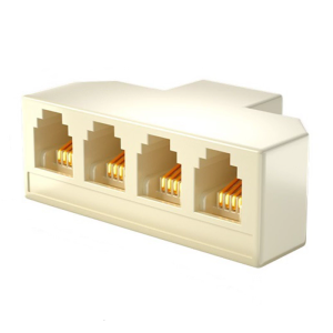 RJ11 Telephone Splitter Adapter For 6P4C 6P2C Landline Phones And Faxing Machines With Four Ports