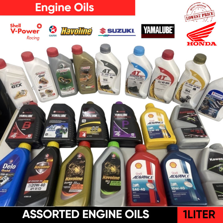 Motorcycle Oil Premium Engine Oil Shell Havoline Castrol Suzuki