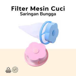 Filter Mesin Cuci Kantong Penyaring Serbaguna Bentuk Bunga Multifungsi untuk Pembersih Mesin Cuci