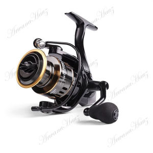 (Dikirim Dari Jakarta) Reel Pancing murah kuat Tarikan HE1000-5000 10Kg 5.2: 1 reel murah berkualitas Kecepatan Tinggi Kumparan Logam CNC Menangani Reel Pancing Putar reel pancing murah cuci gudangreel pancing full besi