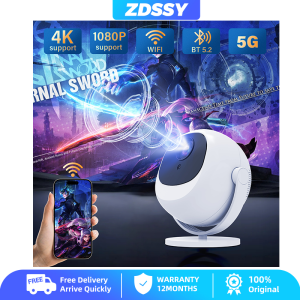 ZDSSY P360 Android11 Mini Portable Home Projector 4K Cinema Native 1080P WiFi 6 BT5.2 Auto Correction 360° Rotatable Outdoor Smart Beamer