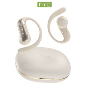HTC NE52 Stylish Open Bluetooth Headphones 134 Language Real-Time Translation 40 Hours Ultra Battery Life HiFi Bass IPX5 Waterproof Lightning Connection Bluetooth 6.0