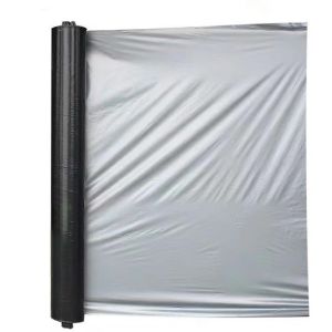 Plastic Mulch Film Agriculture Film Vegetable Planting Plastic 80CM X 600M (1 roll black) Weeding Film Thermal Insulation Film