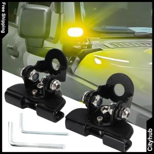 1/2Pcs LED Work Light Clamp Holder Hood LED Work Light Mount Bracket LED Flood Lights Clamp for Off Road Jeep Truck SUV
