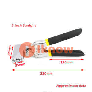 Hand Seamer Straight Jaw Sheet Metal Bender ToolsSheet Metal Seamer for Flattening Metal with Non-Slip Grip Handle