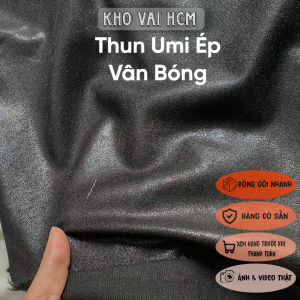 Vải Thun UMi Cotton Mặt Bóng Khổ 1m5 - May Váy Suông Áo Kiểu Thiết Kế - Dày Mềm Mại Giãn Nhẹ