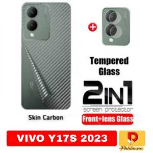 PROMO PAKET 2 IN 1 Garskin VIVO Y17S 2023 / VIVO V25 5G / VIVO V25E 2022 Anti Gores Bagian belakang