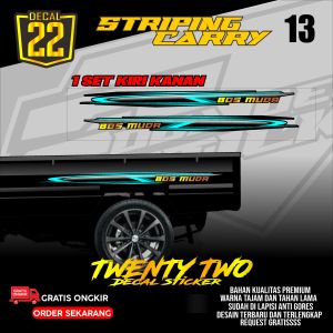 stiker striping bak samping carry semua type twenty two decal store kode 13
