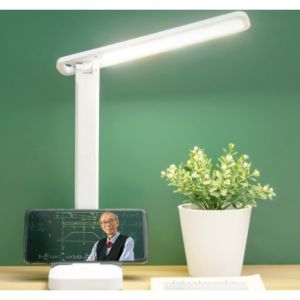 [Local Seller] 3 Modes Mobile Holder USB Rechargeable LED Desk Table Lamp Reading Study Work Natural White Warm Light
