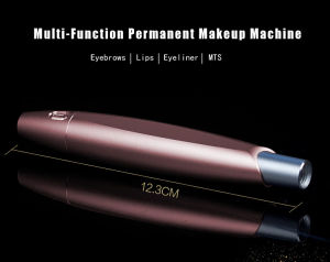 SPMU Eyebrow Tattoo Machine Pen with 10pcs 1R Needle Cartridge for Ombre Eyebrows