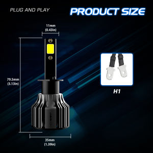 Novsight N39 LED Car Headlight 9005 9006 9007 880 881 H1 H3 H4 H7 H11 H13 LED Headlight Bulb Low Beam High Beam Fog Light 72W 10000LM 6000K Super Bright Plug and Play 2pcs 2 Years Warranty