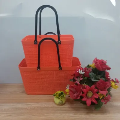 HIGH QUALITY HAND BASKET/FASHONABLE SHOPPING BASKET/WASHABLE TOTE BAG