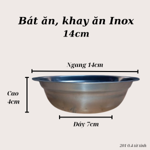Thau bát chậu inox dày sáng bóng bền đẹp nhiều kích thước [14161820cm ]
