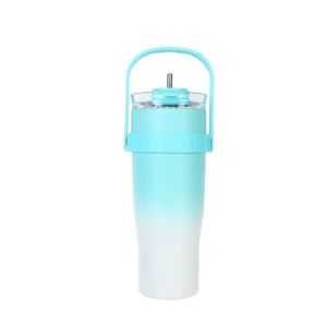 LRMS Tumbler Ice Americano Sugar Free 1200ML 900ML/Tumbler Minum Gelas Jumbo Tahan Dingin Stainless Steel Sedotan Anti Bocor 1.2 Liter
