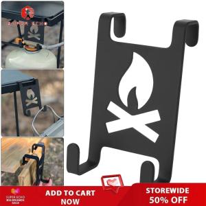 Flat Burner Extension Holder Stainless Steel Gas Canister Hanging Hook Lightweight Gas Tank Hooks for IGT Camping Table
