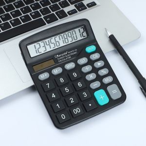 Electronic Calculator 12 Digit Display Multi-functional Big Button for Business Office School