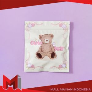 MallMainan-C1151 Plastik Ziplock Cute Bear Tempat Penyimpanan Aksesoris Serbaguna / Plastik Souvenir