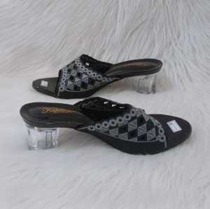 sandal pesta wanita sandal pesta wanita motif bordir widges sandal heels sandal pesta hak kaca