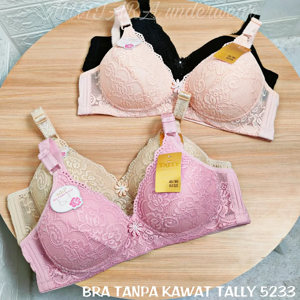 Bra Tanpa Kawat Cup B Full Cup Size 36 - 38 Design Full Burkat