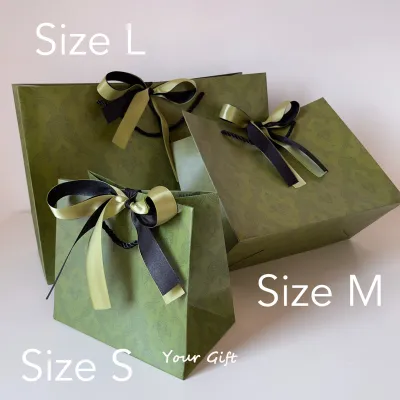 5pcs Premium Luxury Wedding Gift Bag with Elegant Gold and Blue Floral Design Durable Thick Card Paper Bag with Double Ribbon Handles Perfect for Weddings Anniversaries Corporate Events and Special Occasions Available in 4 Sizes Elegant Look FloralDesign