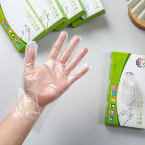 100pcs/box Disposable Gloves High Quality TPE Food Grade Safety Gloves for Home Kitchen Cooking Cleaning Handling Tool